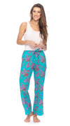 Organic Cotton Pajama Pants - turquoise