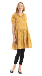 Althea Dress - mustard - org.cotton