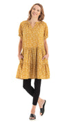 Althea Dress - mustard - org.cotton